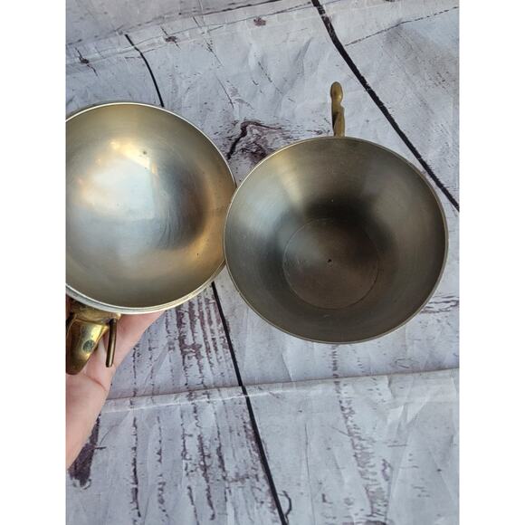 Vintage Brass Pewter Elephant Trinket Box Boho Decor - Picture 7 of 10